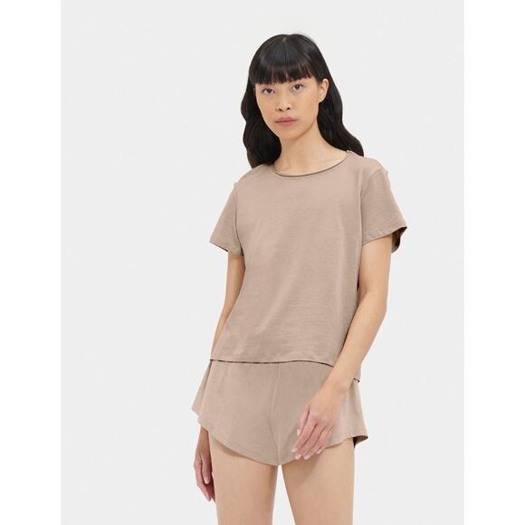 UGG Perline Loungewear Tee T Shirt Coffee M - Picture 1 of 6